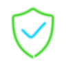 neon style protect icon