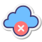 Elimina dal cloud icon