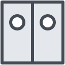 pastel color style portes de cuisine icon