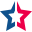 stencil style christmas star icon