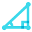 color glass style trigonometry icon