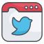 Twitter website icon