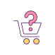 online shopping problem icon