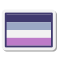 asexuelle Flagge icon
