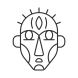 tribal mask icon