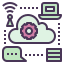 Réseau Cloud icon