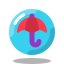 eingekreister Regenschirm icon