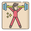 weight lifting icon