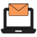 外部在线邮件生产管理矢量板轮廓颜色矢量板 icon