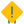 Caution with a exclamation mark on a signboard layout icon