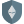 Ethereum protection shield logo isolated on a white background icon