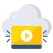 nuvem-externa-vídeo-nuvem-e-web-vectorslab-flat-vectorslab-2 icon