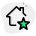 Web browser bookmarking with star logotype layout icon