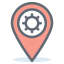 map setting icon