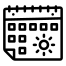 summer calendar icon