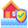 외부-홍수-보험-보험-구피-플랫-케리스메이커 icon
