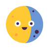 keek style waning gibbous icon