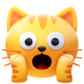 3d fluency style weary cat icon