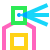 water color style spray icon