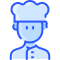 Cocinero de sexo masculino icon