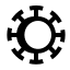 hatch style coronavirus icon