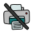 doodle style no print icon