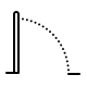 dotted style door symbol icon