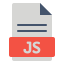 file-js-esterno-estensione-file-fauzidea-flat-fauzidea icon