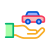 Hand Holding Car icon