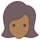 User Female Skin Type 6 icon