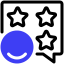 brand storytelling/feedback icon