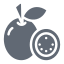 círculo-de-diseño-sólido-externo-de-maracuyás-y-verduras- icon