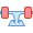 office s style skateboard truck icon