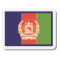 アフガニスタンの旗の丸い icon