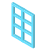 isometric color style table icon