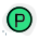 Externes-Parkschild-auf-einem-Straßensignal-isoliert-auf-einem-weißen-Hintergrund-Verkehr-grün-tal-revivo icon