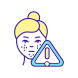facial skin problem icon