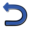 matisse style u turn to left icon