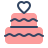 parakeet color style wedding cake icon