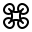 puffy outline style copter icon