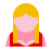 color glass style 바이에른 소녀 icon