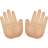 mains ouvertes-peau-moyenne-claire icon