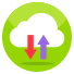 cloud data transfer icon