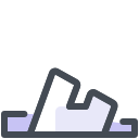 pastel color style slippers icon