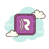 cloud style 라디오컴 icon