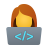开发人员-女性 icon