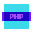 color glass style php icon