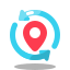 arcade style location update icon