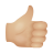 Thumbs Up Medium Light Skin Tone icon