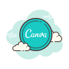 cloud style 画布 icon